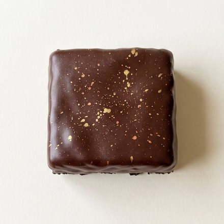Brownie banhado no chocolate